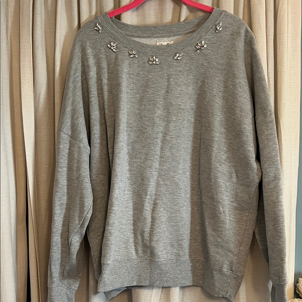 Maurice’s Embellished Gray Women's Sweater